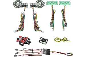 GLOBACT for 1/10 Trx4 2021 Bronco Light Kit RC Light Kit RC Crawler Lights Running Lights/Steering/Brake/Reverse/High/Low Beam/Reverse Lights Smart Simulation Car Lights Replace 9290