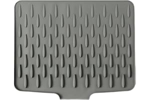 RYFPDML Silicone Dish Drying Mat, No-Spill Silicone Worktop Saver Folding Draining Board Mat Non-Slip Mat for Drip-Free Drying for Kitchen Counter Sink Table Toy Gift for All (D)