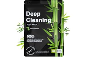 REZOLITE Foot Detox Patches, 40 Pcs Natural Deep Cleansing Detox Foot Patches for Relieve Body Stress, Improve Sleep Quality, Enhance Blood Circulation