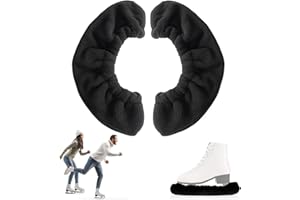 SKJAXF Ice Skate Soakers, Ice Skate Blade Covers, 1 Pair Skate Cover, Ice Skate Guards, Figure and Hockey Skates, Skate Soakers Blades Protector for Ice Hockey Skates Figure Skating Ice Skates