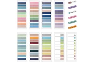 FAMIDIQGO Karteczki samoprzylepne 1800 sztuk, indeksujące, markery do stron, do naklejania, małe karteczki samoprzylepne, klasyfikacja