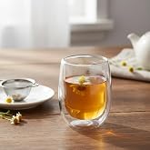 Deconox &Ccedil;ift Cidarlı (Double Wall) Cam Bardak - 350 ml Isıya Dayanıklı Latte, Filtre Kahve ve Meşrubat Bardağı - El Yakmayan 