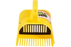 monshop Beerenkamm Beerenpflücker, Blaubeerpflücker Mit Ergonomischem Griff, Beerenrechen, Heidelbeerkamm Obstpflücker - 22x14x17cm