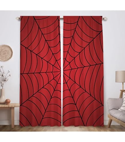 Rideau Enfant Spiderman 3D - 150x270cm Tissu Brossé Occultant - Marvel Licensed