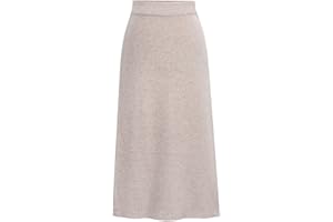 Riou Gonna tubino a Maglia in Lana Donna Invernale Midi Gonna a Matita Elegante Gonna Lunga a Vita Alta con Spacco Laterale gonna tubino Caldo