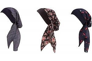 iZEN 3 PACK - Chemo Turban For Cancer Women Head Scarf for Women Cancer Headwear Headwrap Head Cover Chemotherapy Headwear Cap Cancer Women Hat Scarfs Cap