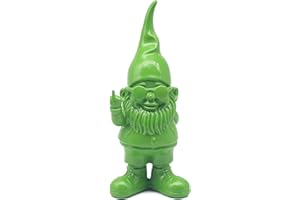 L & P HOME & GIFTS Lesser & Pavey Gnomes Home Decor Figurines & Ornaments For Home & Office | Decorative Home Accessories Statues For Indoor & Outdoor | Lovely Gifts for Women & Men Swearing Green 20 Cm