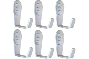 Mokife Ganchos Percheros Individuales Pared, 6 Piezas Grandes L Ganchos Moderno Gancho Acero Inoxidable Ganchos para Abrigos Resistentes, Plata