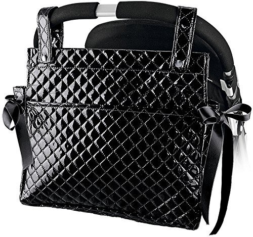 Danielstore - Borsa per allattamento, plastificata per carrozzina, vari colori nero