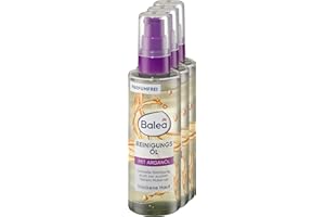 VOLANS Balea Reinigungsöl, 300 ml 3x 100 ml - Reinigt sanft Gesicht, Augen und Lippen - Parfümfrei und mit Arganöl