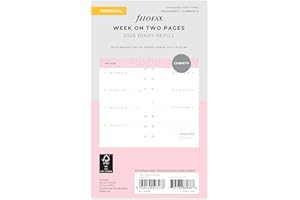 Filofax Agenda 2026 26-68491 Personal Confetti con visualizzazione settimanale, 5 lingue