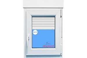 ECO-BLU (V50M) VENTANA PVC BLANCA 700x1155 CON PERSIANA OSCILOBATIENTE DERECHA VIDRIO MATE CLIMALIT