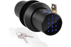 ‎FITNATE FITNATE Fingerabdruck&Code Türschloss, Bluetooth Steuerbar, Touchscreen Smart Lock mit mechanischem Schlüssel, App Arbeiten mit Alexa, Echo, Security Guard
