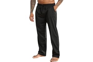 Halfword Pantalons de Sport Homme Jogging Loisirs Pantalon Survêtement Coupe Ample Poches Course à Pied