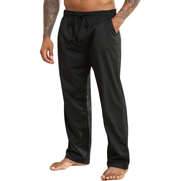 Pantalon Jogging Coton WILLIT Homme - Survêtement Loose, Ouverture Bas, Poches, 92% Coton