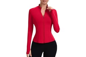 IECCP Women's Gym Shirts Sport Top Running Jackets Long Sleeve Workout Fitess Breathable Activewear T-Shirts Lightweight Moisture Wicking Yoga Tops with Thumb Hole and Side Pockets