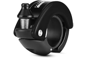 PHIDINOVA West Biking Campanello per Bicicletta Nascosto, 100dB, Suono Chiaro, 22,2mm Diametro Manubrio, 28g, Nero