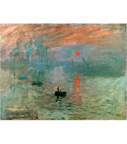 LuxHomeDecor Cuadros famosos 8 piezas 40 x 30 cm impresión sobre lienzo con bastidor de madera Van Gogh Botticelli Monet Raffaello Modigliani Leonardo da Vinci Munch Vermeer