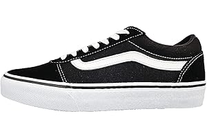 Vans Ward Homme, (SUEDE/CANVAS) BLACK/WHITE, 43 EU