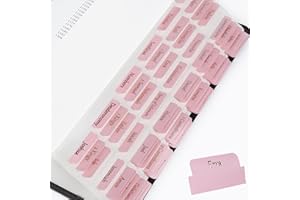 KAZGVN Bible Tabs, Bible Tabs for Study Bible, 90 Tabs in Total, Old and New Testament Studying with Blank Laminated Bible Tabs Pink for Women, Bible Journaling Supplies(Gold Letters)
