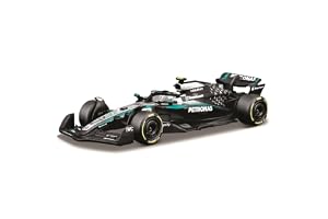 Bburago - F1 Mercedes-AMG F1 W16 2025#12 Antonelli, samochód diecast w skali 1:64, szczegółowa replika bolidu Formuły 1, oficjalne kolory Mercedesa, blister kolekcjonerski, 14+