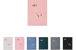 Design Letters Letter board - A4 (Nude) – Tableau à lettres pour un usage quotidien et de nombreuses fonctions, accrochez-le au mur dans la cuisine, le hall d'entrée ou le bureau