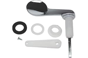Aretro Toilet Cistern Lever Arm Flush Adjustable Arm Black Plastic (Disabled Paddle Lever Arm)