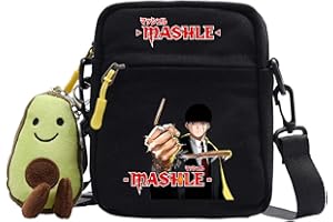 XHOMESHOP Anime Mashle Canvas Holdall Unisex Mini Belt Bag With Adjustable Strap Mashle Magic and Muscles Crossbody Bag Mash Burnedead Daypack Mashle Small Square Bag