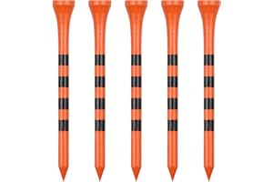 Zivisk Golf Tees Madera 38mm / 54mm/ 70mm / 83mm, Paquete de 100 Count Tees de Golf (Natural Color, White, Black, Blue, Red, Green, Yellow, Pink, Orange)