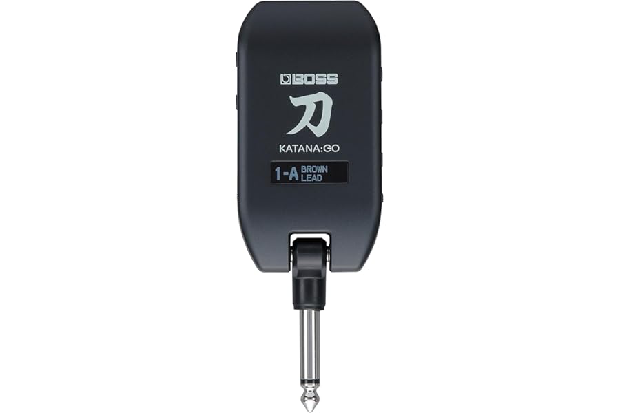 BOSS KATANA:GO | Personal Headphone Amplifier for Guitar & Bass | Ready-To-Play Sounds from Stage-Class Katana Amps | Advanced Spatial Technology | Edit Tones & Stream Backing Music via Bluetooth