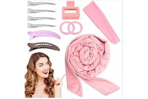 VEVOQIM Neu Locken Ohne Hitze Lockenwickler,Heatless Curls Band Samt über Nacht mit Lockenband Rutschfest Lockenwickler über Nacht Haare Locken Set Haarband Wave Formers für Mittleres Langes Haar