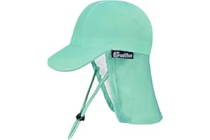 weVSwe Baby Toddler Sun Hat UPF 50+ with Full Protection, Adjustable Chin Straps, Swim Cap, Neck Flap for Outdoor Activities, Beach, Pool, Water Parks, Unisex-Babies