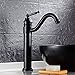 Produktbild HUABABABAING Schwarz alle Bronze Waschbecken Wasserhahn Bad Wasserhahn Oberhalb Aufsatzbecken Waschbecken Wasserhahn Aufsatzbecken Waschbecken heiß und kalt Einloch-Wasserhahn, B, Küchengeräte