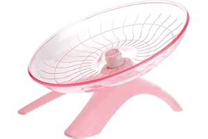 UEETEK Ruota silenziosa per criceti e Animali Piccoli da Esercizi in Viola