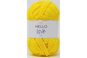 Hello Love Yarn, School Yellow, 100g