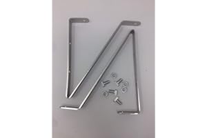 Elloughton Greenhouses Shelf Brackets 6" Wide - Two Stainless Steel Brackets with Standard Greenhouse Cropped Nuts & Bolts