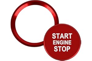 ELICNA Botón de Arranque For Automóvil,Interruptor de Encendido Palanca de Arranque un Botón Automóvil Car Push to Start Button Rocker Momentáneo de Botón Pegatina para Nuevo A4L/A6L/Q5L/A5/Q7