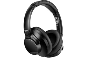 TUINYO Wireless Headphones - Noise Cancelling Over Ear Bluetooth Headphones with 50H Playtime, Deep Bass Hi-Fi Stereo Sound & Comfortable Earpads for Travel, Home and Office