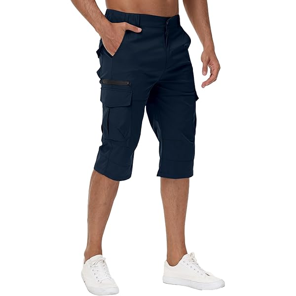 Cargo Amazon Pantacourt Homme Capri Pants For Men FONMA Men's