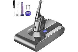 BATTOOL V8 Ersatzakku für Dyson 6000mAh V8 SV10 Akku Staubsauger V8 Absolute, V8 Animal, V8 Fluffy, V8 Motorhead (2 Filter + 1 schraubendreher + 3 Schrauben + 1 Pinsel)