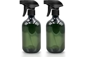 Criveple Lot de 2 flacons pulvérisateurs vides 500 ml pour plantes et nettoyage maison, jardin, coiffeur (vert)