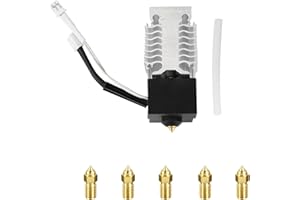 KOYOFEI Creality Ender 3 V3 SE Hotend Kit, części do drukarek 3D, zmontowane z 4 silikonowymi skarpetkami i 5 końcówkami High-Speed M6 0,4 mm do Ender 3 V3 SE