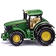 siku 1064, John Deer 6215R Tractor, Metal/Plastic, Green, Incl. trailer hitch, Wheels with rubberised tyres