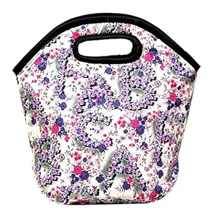 MARINE PEARL Premium Stain Dust Free Thermal Lunch Tiffin Food Handbag for Office Casual Daily for Women and Kids.