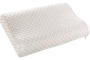 ISO TRADE Ortopedyczna poduszka pod kark, ergonomiczna poduszka pod głowę z poszewką na poduszkę 5587