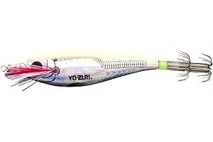 Yo-Zuri Squid Jig Ultra Lazer Sinking Lure, Luminous Green, 3 3/4-Inch