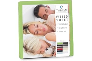 Fitted Sheet 140 x 200 cm Made of 100% Natural Cotton, The Breathable and Lint-Free Alba Bed Sheet is Elastic and Soft, Designed in Germany, Durable Jersey Duvet Cover, 140 x 200 cm