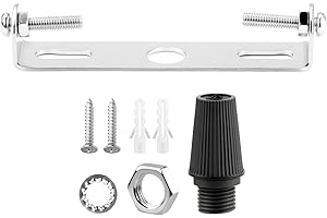 Mbsomnus Kit de Portalámparas 95 mm para Techo Soporte de Montaje con Arandela y Tuerca para Hogar Oficina Lámpara Colgante de Pared