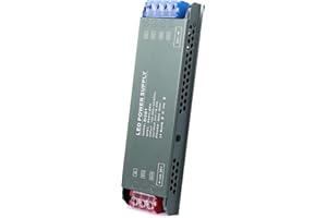 BRIMETI 24V LED Driver 200W LED Transformer AC 240V to DC 24 Volt 8.3A Ultra Slim Power Supply Constant Low Voltage Switching, Adapter for Strip Light Cabinet Lights