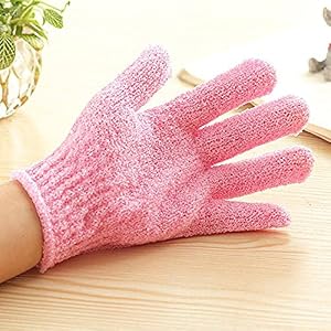 3 Pcs Removes Dead Skin Cells Scrub Five Finger Gloves Shower Bath Gloves Exfoliating Gloves Towel Washcloth - Image 4